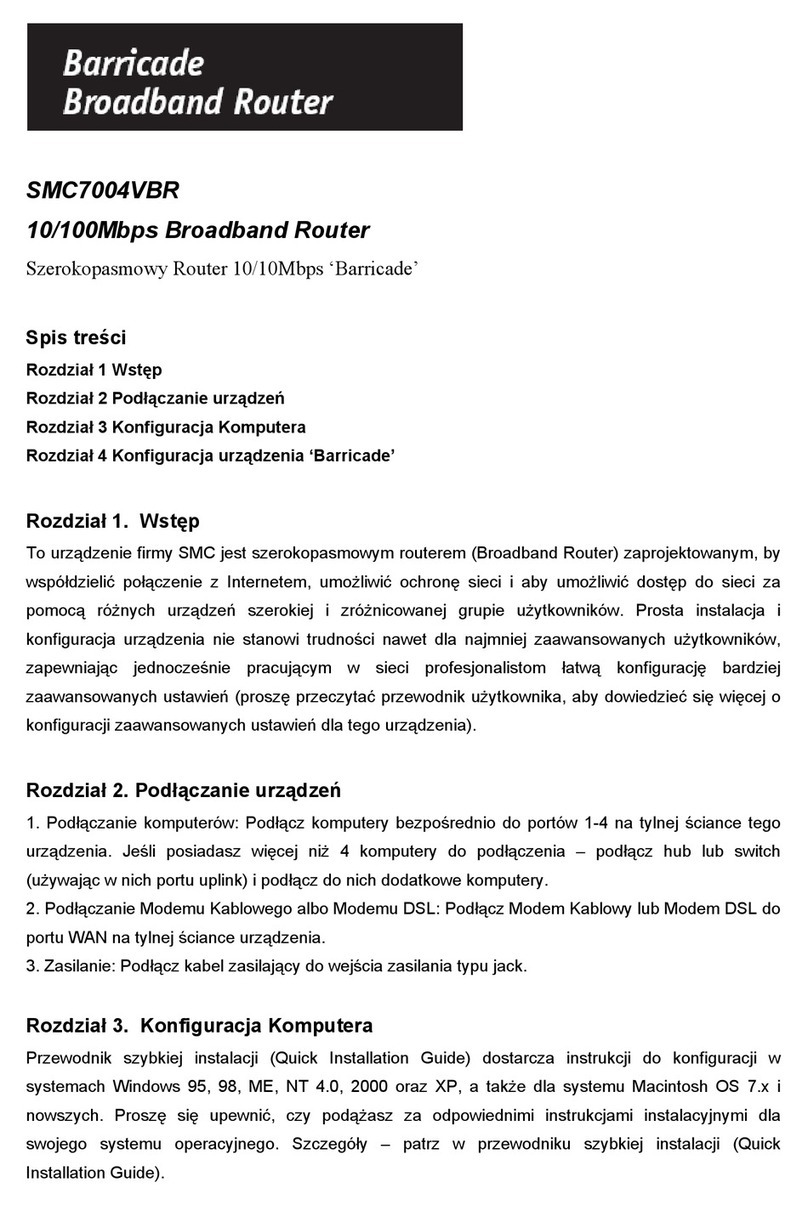 SMC Networks 7004VBR User manual