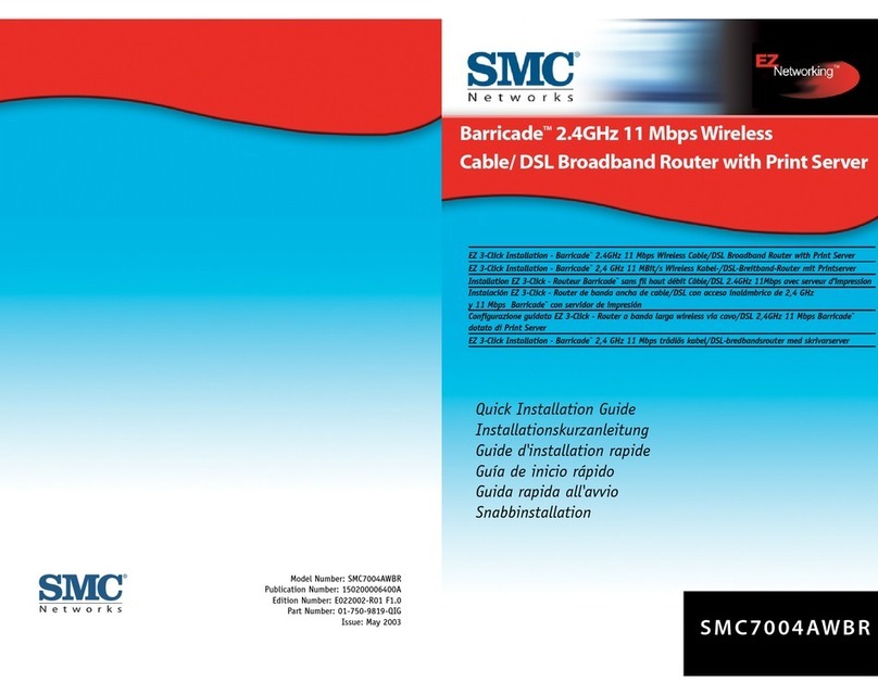 SMC Networks 7004AWBR Quick installation guide