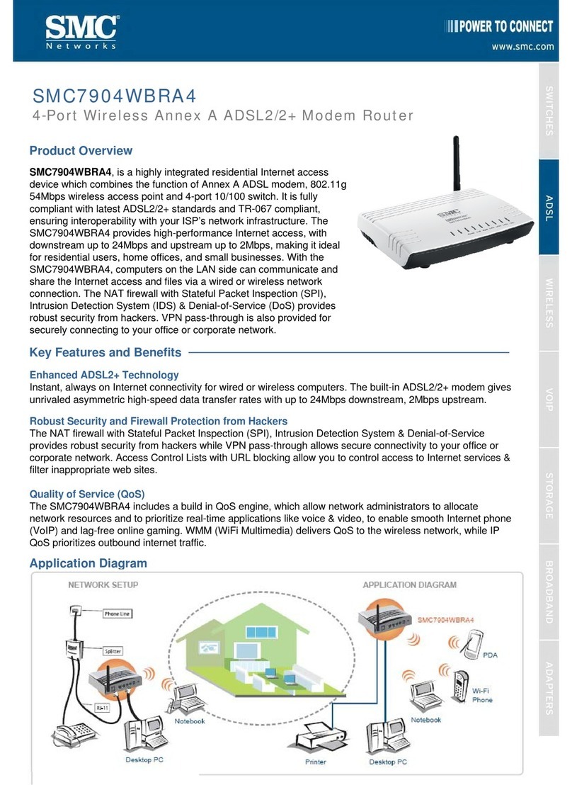 SMC Networks SMC7904WBRA4 Operating and safety instructions
