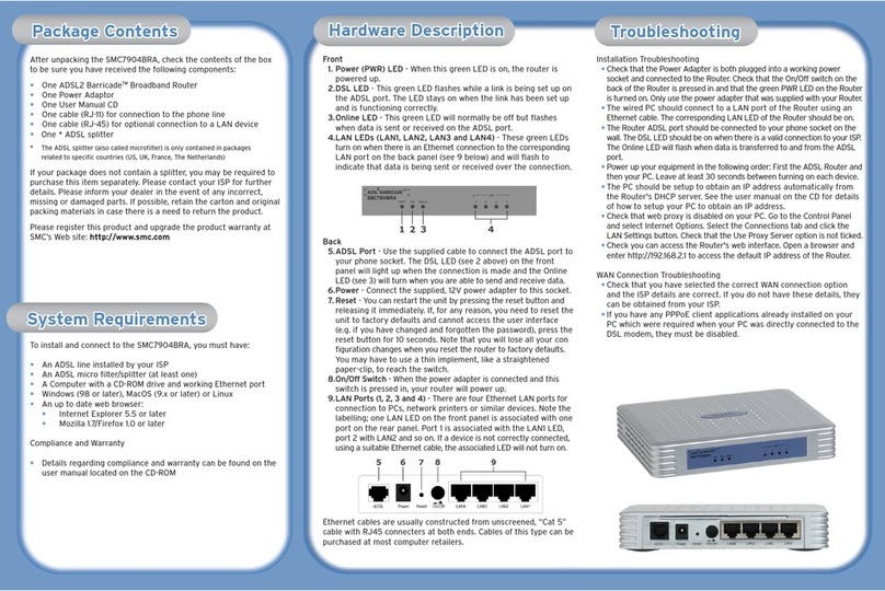 SMC Networks Barricade SMC7904BRA User manual