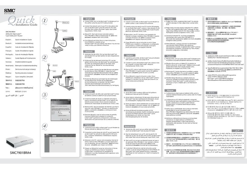 SMC Networks Barricade SMC7901BRA4 User manual SMC Networks Barricade SMC7901BRA4 User manual