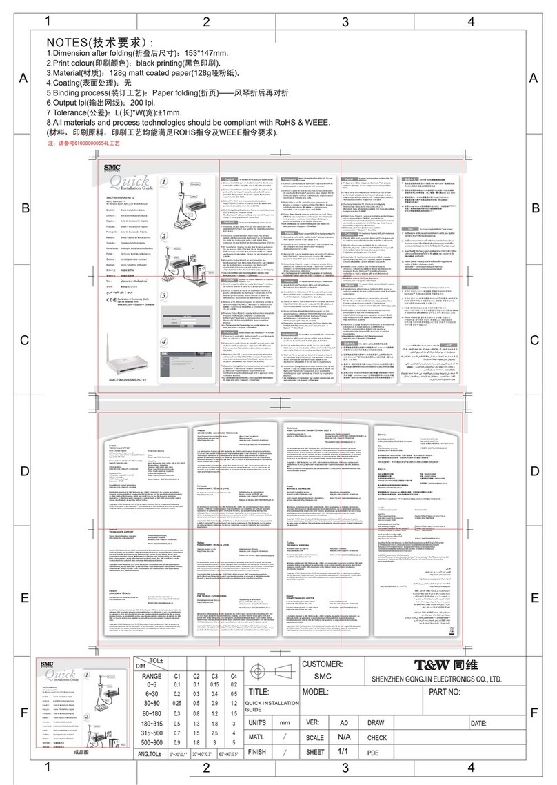 SMC Networks SMC7904WBRAS-N2 V2 - QUICK User manual SMC Networks SMC7904WBRAS-N2 V2 - QUICK User manual