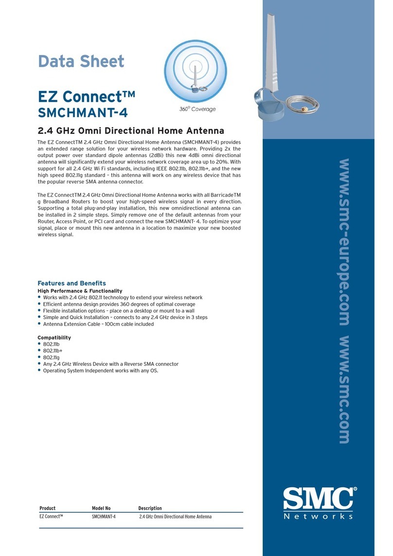 SMC Networks HMANT-4 - FICHE TECHNIQUE User manual SMC Networks HMANT-4 - FICHE TECHNIQUE User manual
