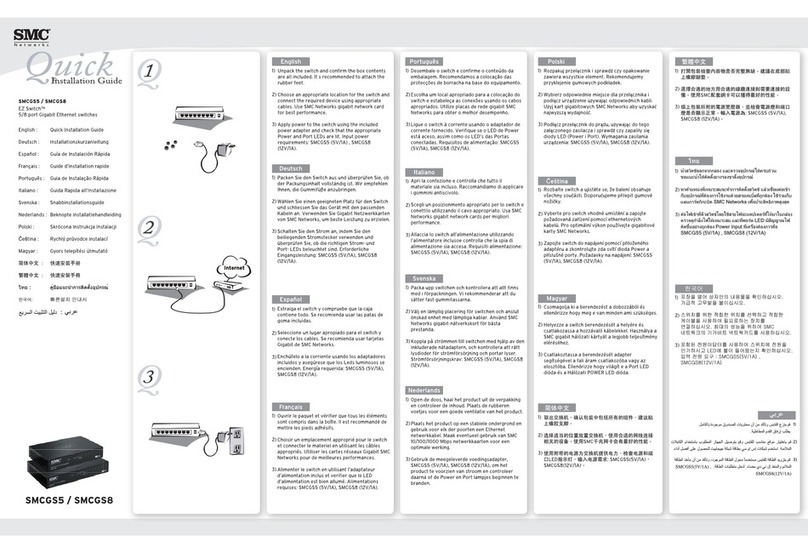 SMC Networks EZ Switch SMCGS5 User manual
