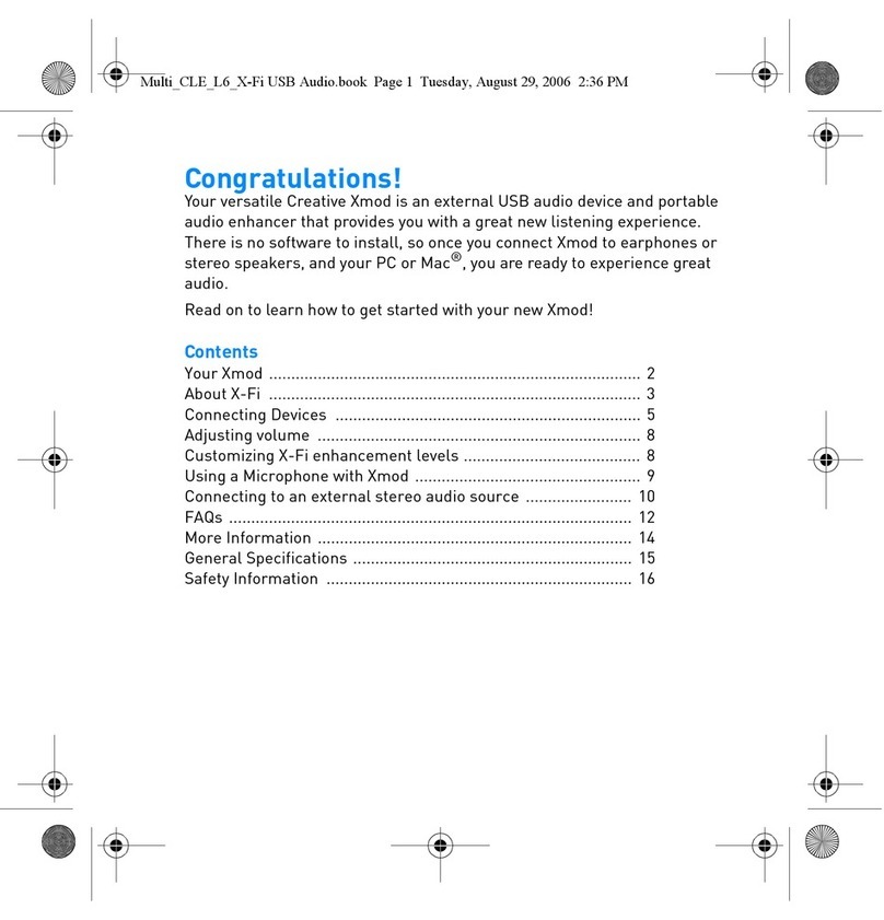 Creative Xmod Wireless quick start guide Creative Xmod Wireless quick start guide