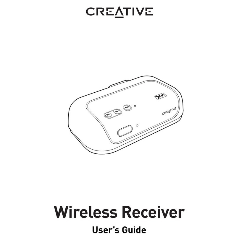 Creative WIRELESS RECEIVER user guide