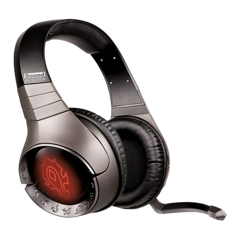 Creative SOUND BLASTER WORLD OF WARCRAFT HEADSET - quick start guide