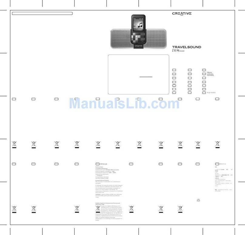 Creative TRAVELSOUND ZEN MOZAIC User manual
