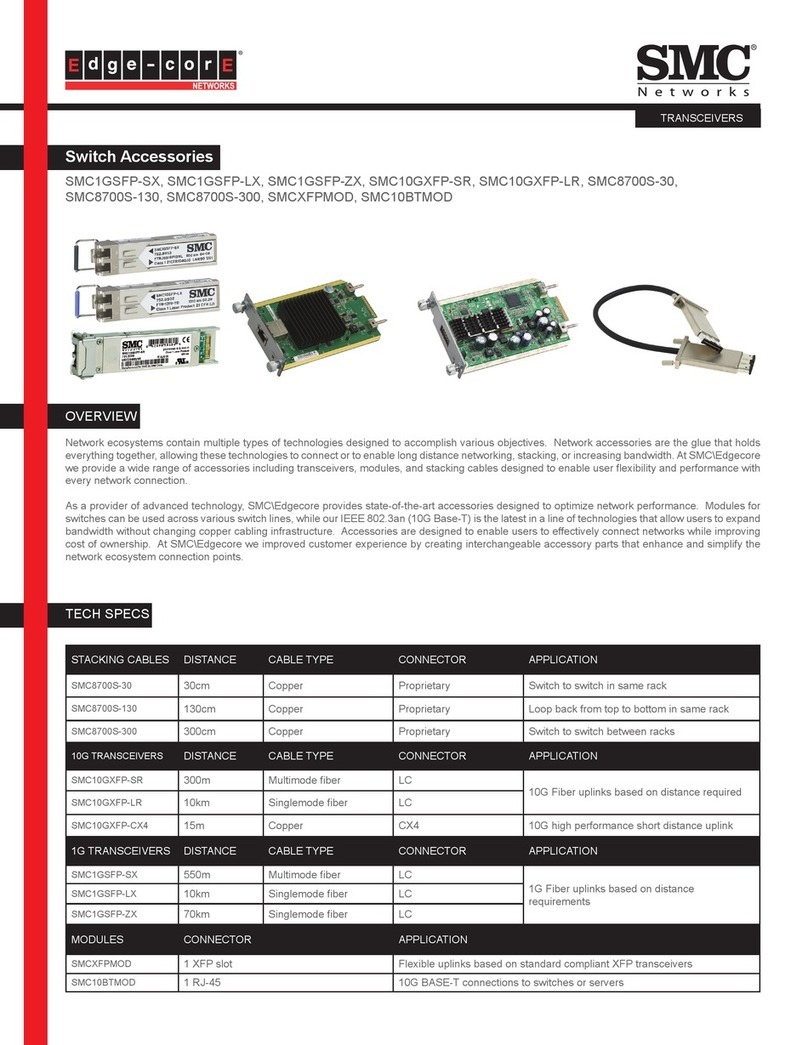 SMC Networks 10BTMOD - FICHE TECHNIQUE Installation guide