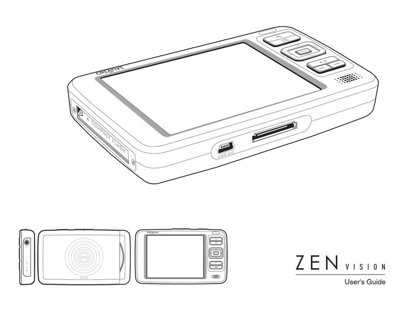 Creative ZEN Vision user guide