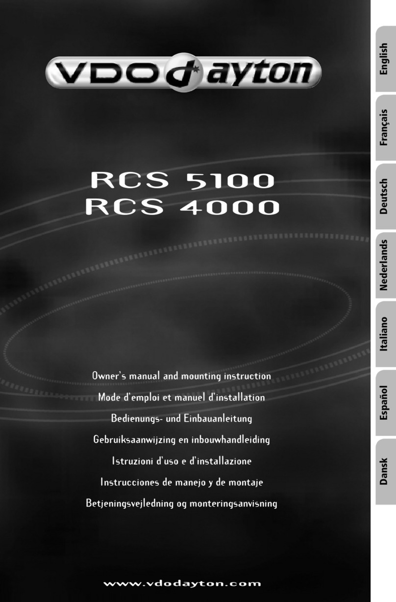 VDO RCS 4000 owner's manual
