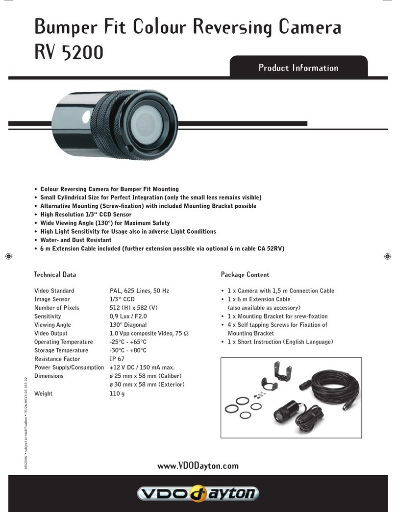 VDO RV 5200 User manual VDO RV 5200 User manual