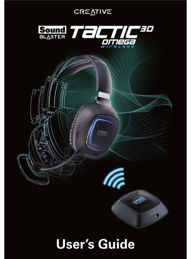 Creative SOUND BLASTER TACTIC 3D OMEGA WIRELESS - user guide