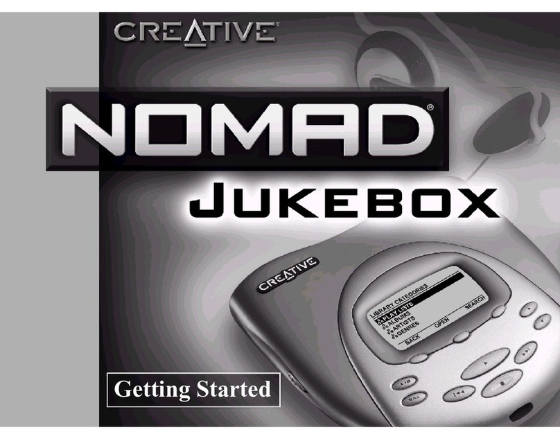 Creative NOMAD JUKEBOX C User manual