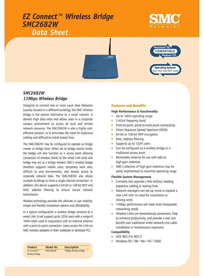 SMC Networks 2682W FICHE User manual