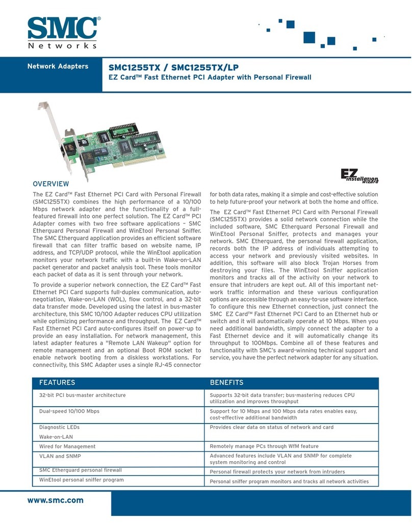 SMC Networks EZ Networking SMC1255TX User manual