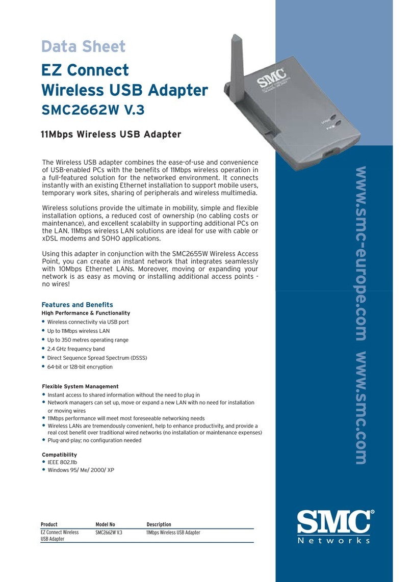 SMC Networks 2662W (V.4) - FICHE TECHNIQUE datasheet