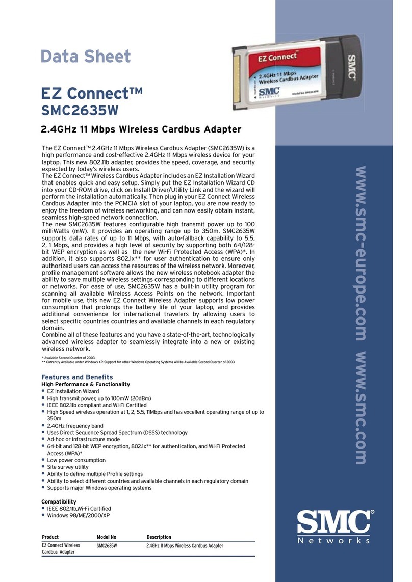 SMC Networks EZ Connect SMC2635W datasheet