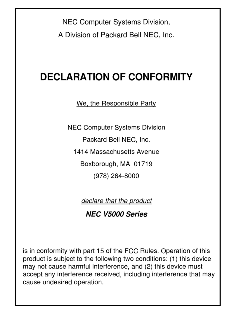 NEC VERSA 5000 Series user guide