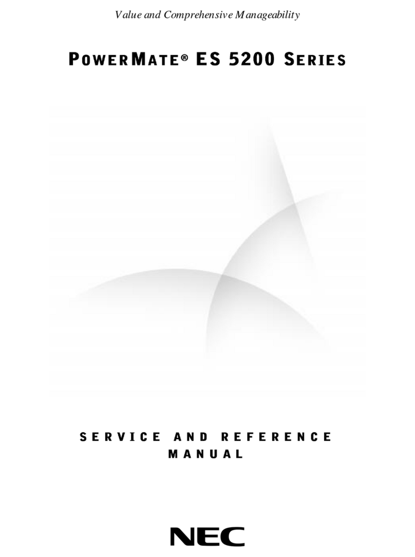 NEC POWERMATE ES 5200 - SERVICE User manual
