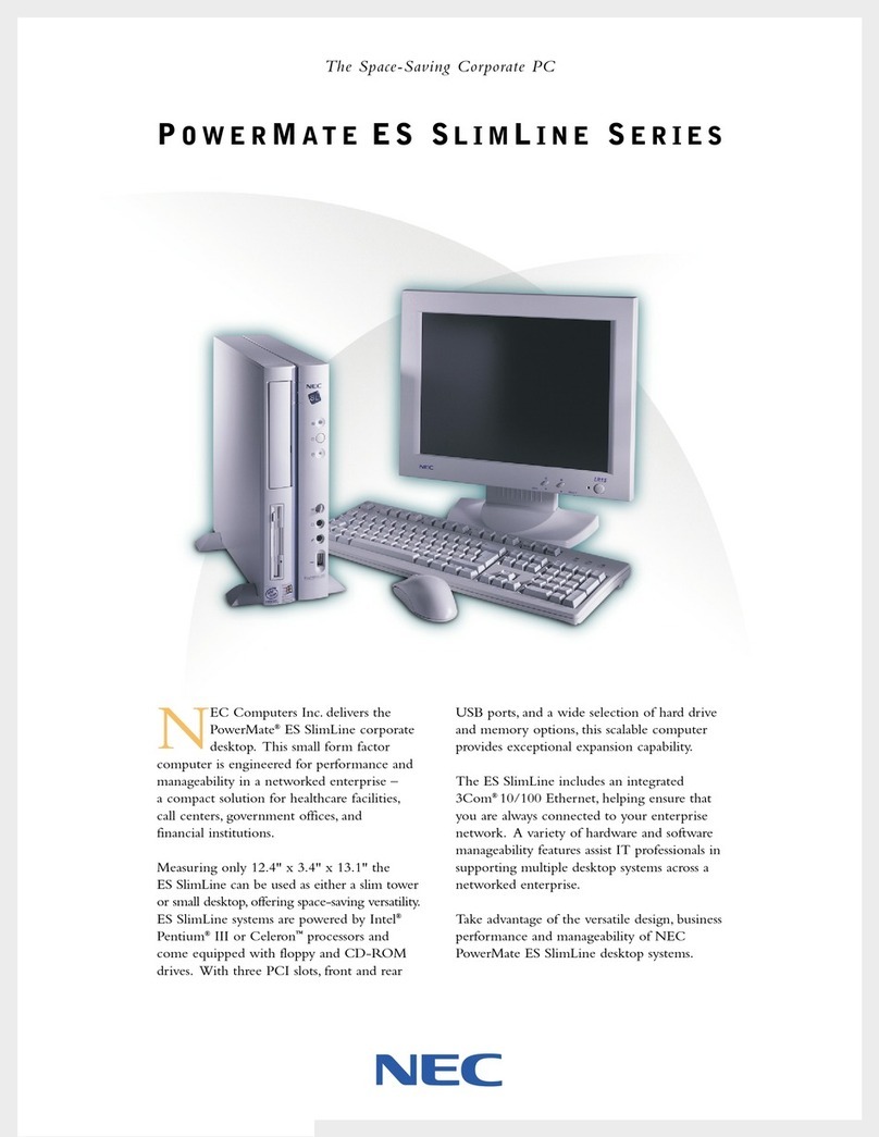 NEC PowerMate ES SlimLine Series User manual