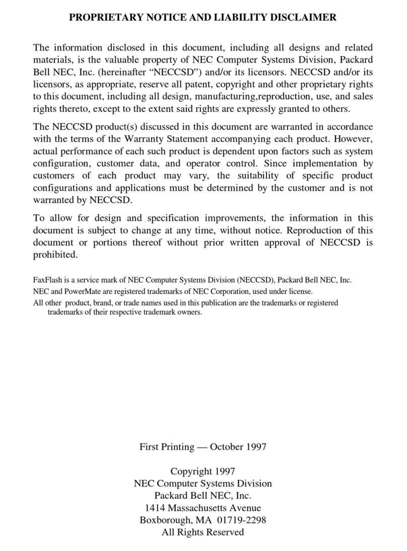 NEC POWERMATE ENTERPRISE - 10-1997 manual