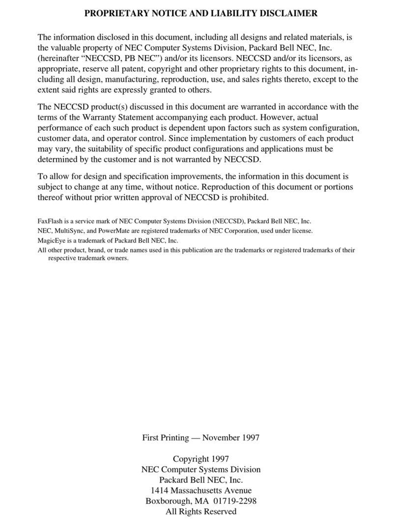 NEC POWERMATE ENTERPRISE NETPC - SERVICE Service manual