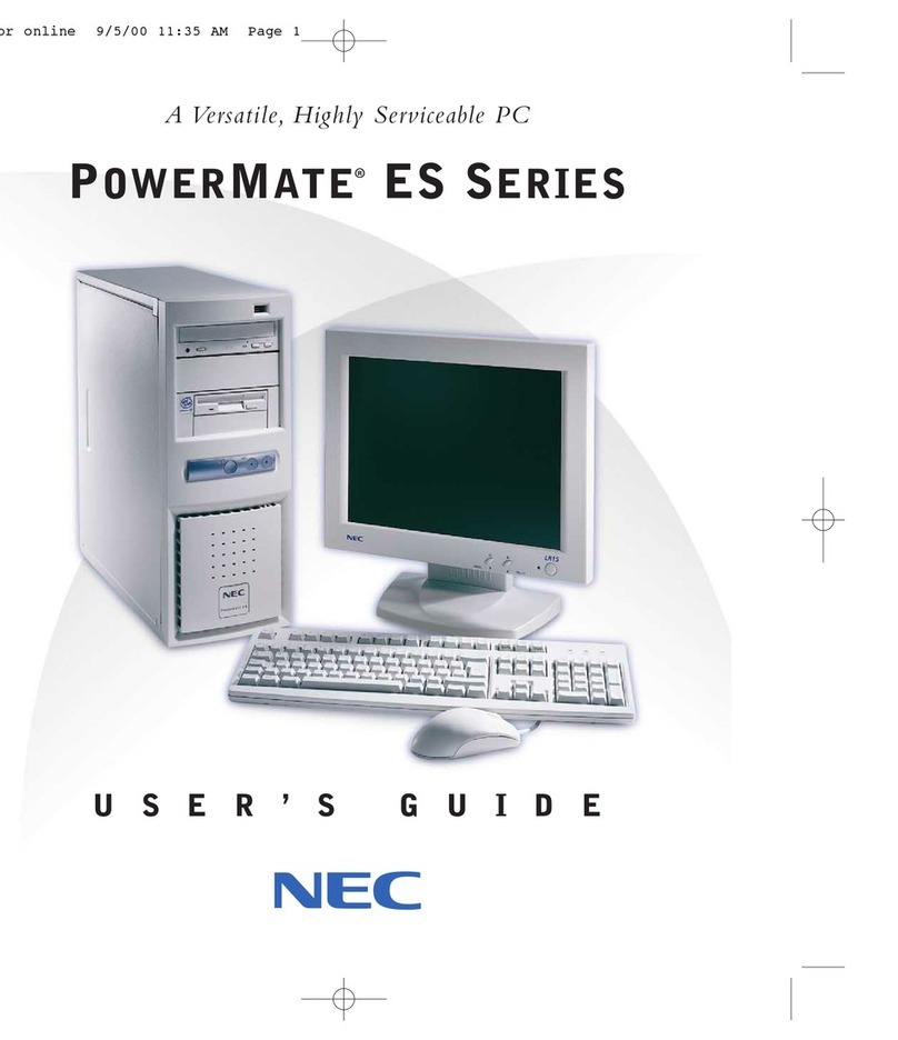 NEC POWERMATE ES Series user guide