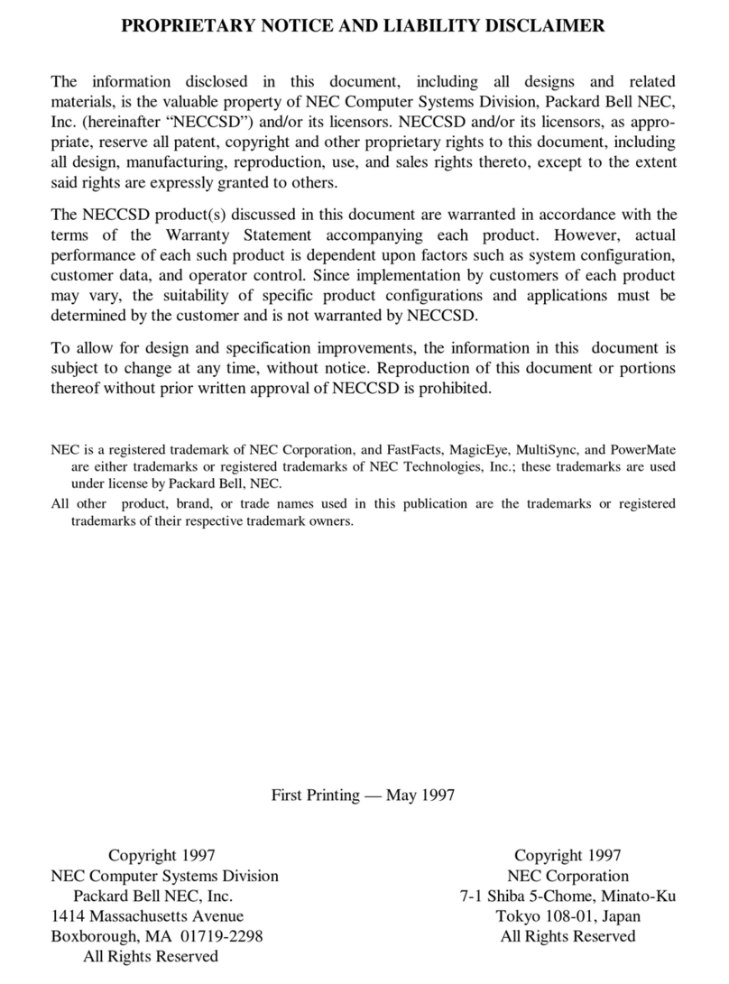 NEC POWERMATE PROFESSIONAL - SERVICE  05-1997 Service manual