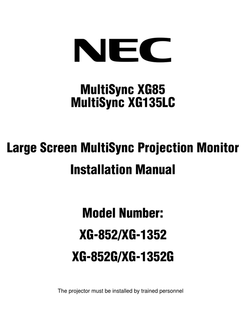 NEC XG85-XG135LC User manual