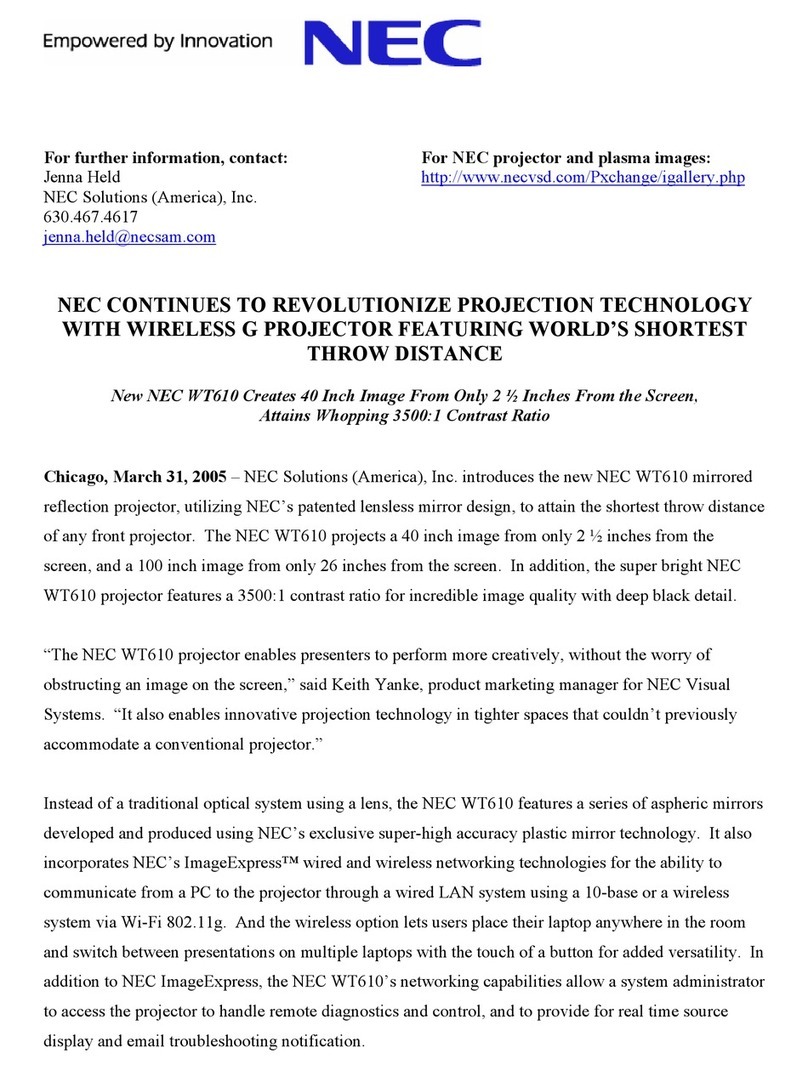 NEC WT610 Series User manual