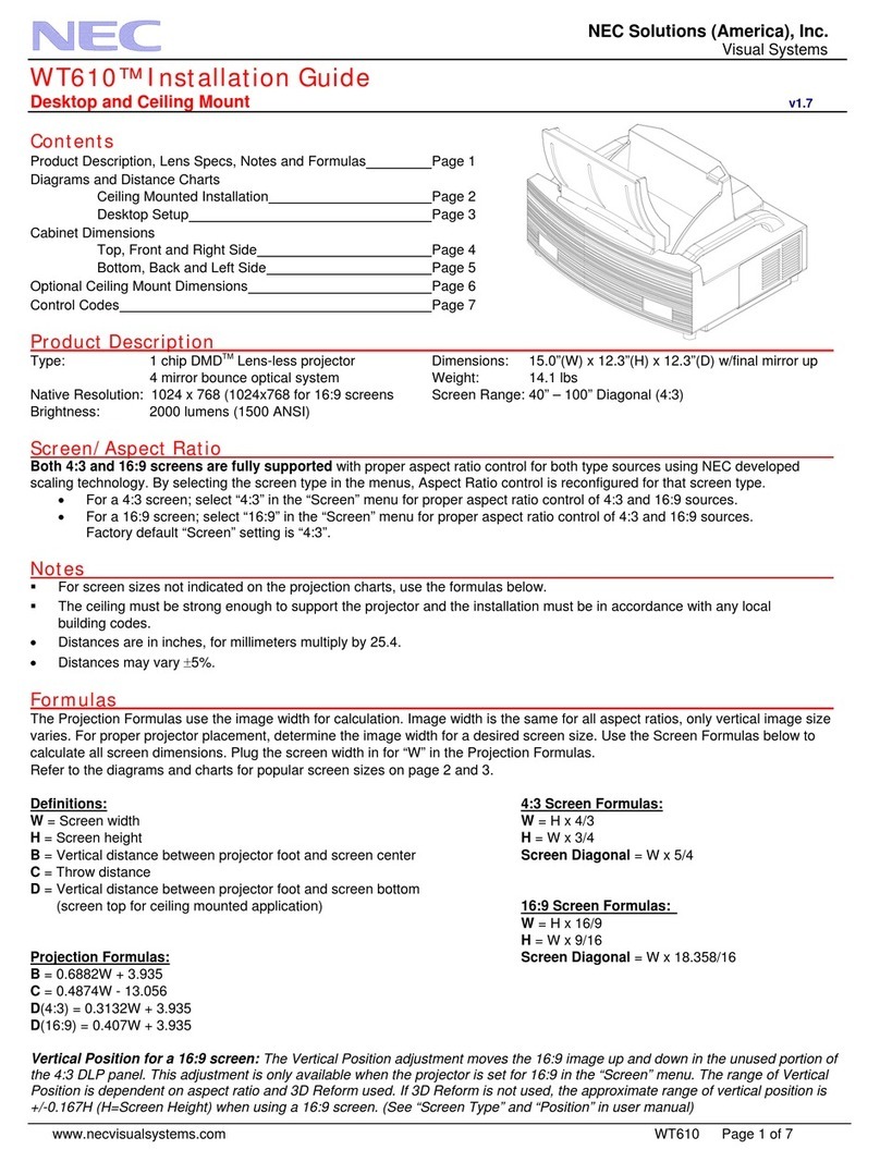 NEC WT610 Series User manual