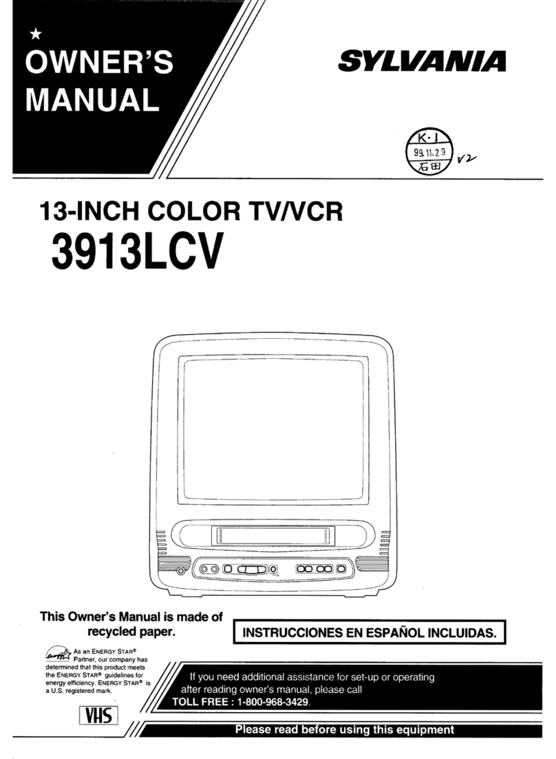 Sylvania 3913LCV User manual