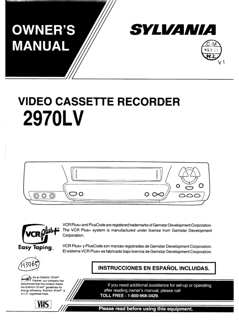 Sylvania 2970LV User manual