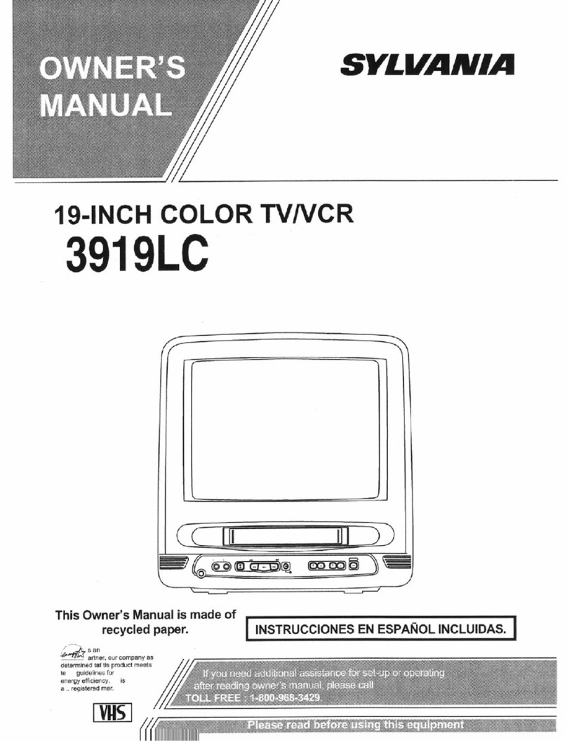 Sylvania 3913LC owner's manual