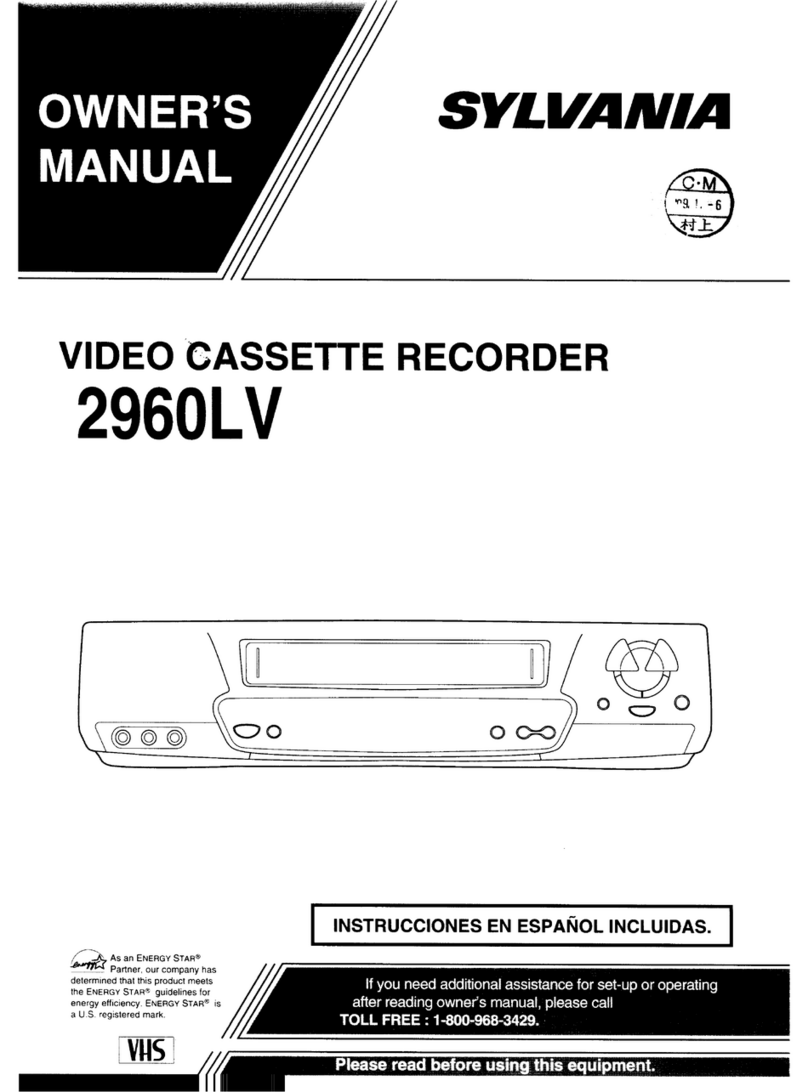 Sylvania 2960LV owner's manual