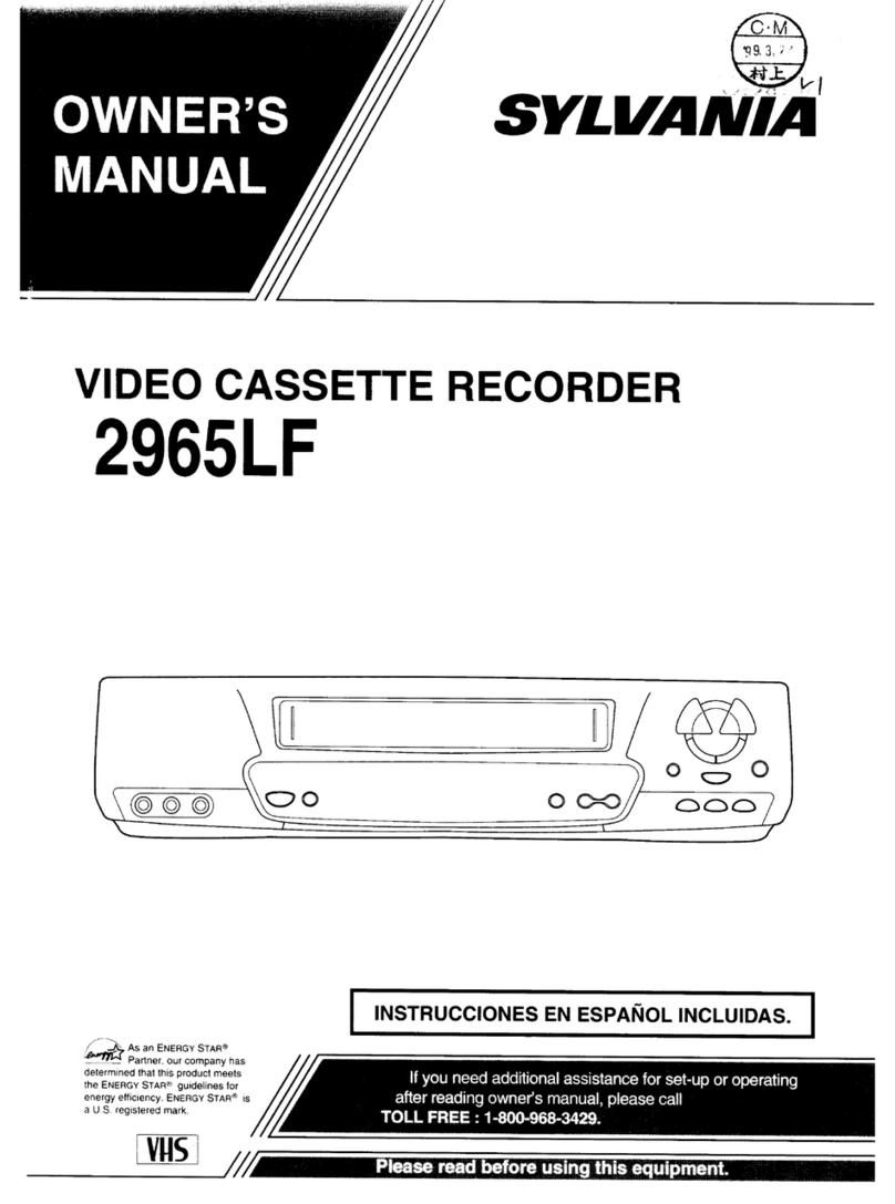 Sylvania 2965LF User manual
