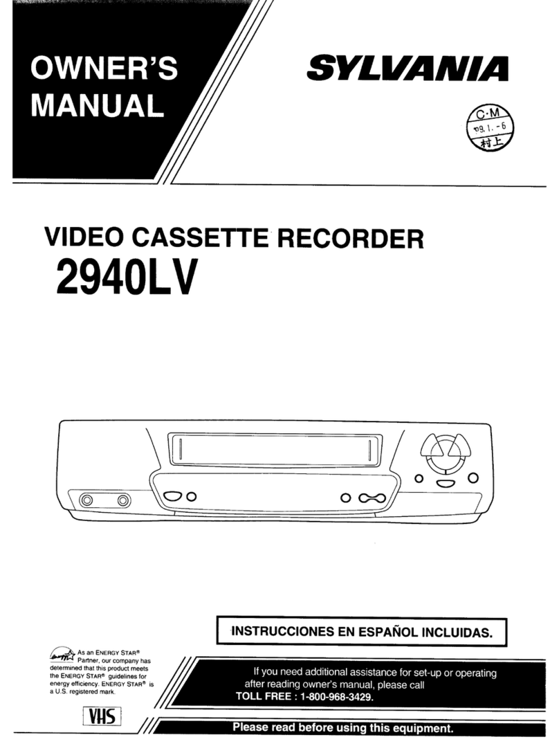 Sylvania 2940LV User manual