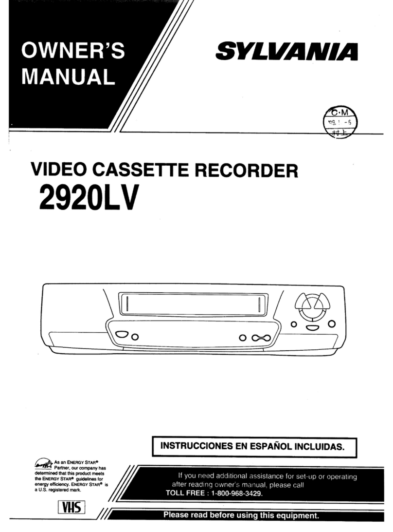 Sylvania 2920LV User manual