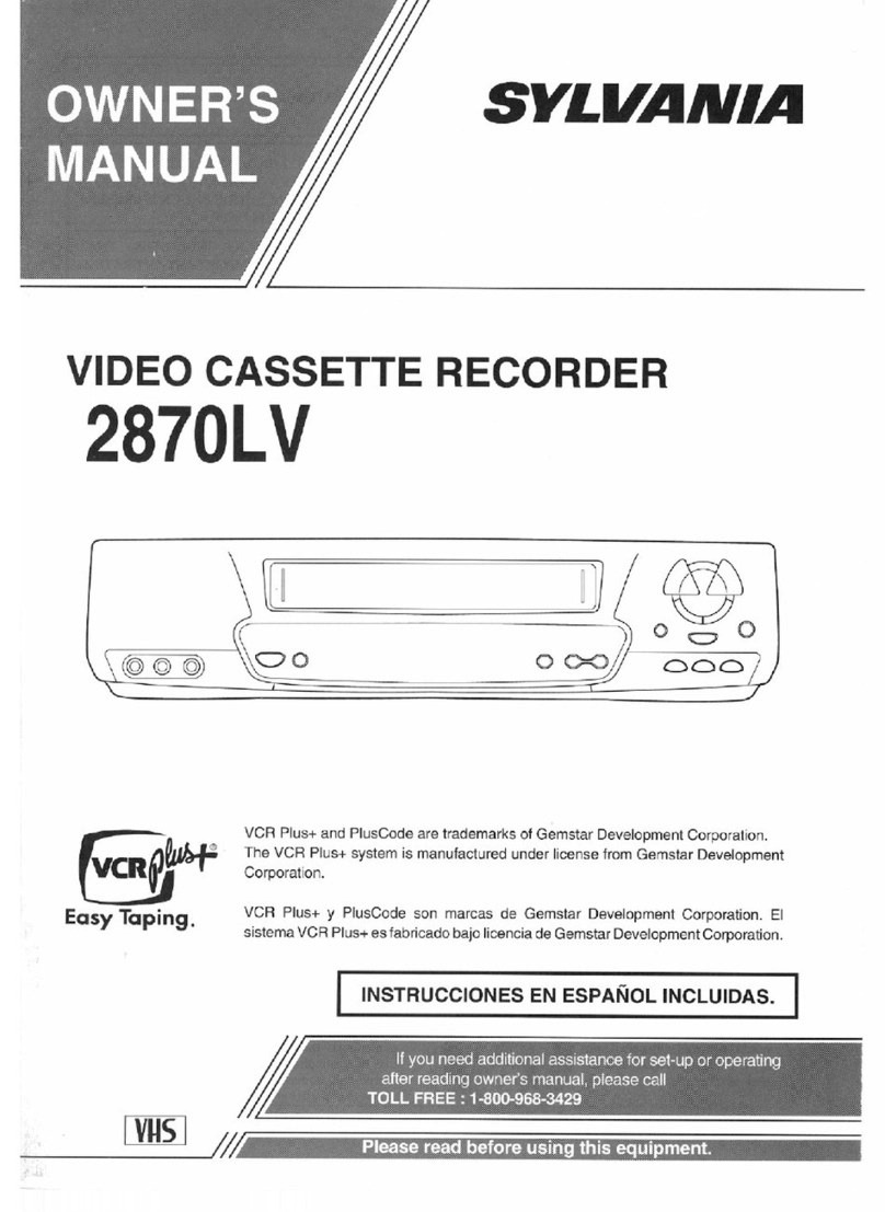 Sylvania 2870LV User manual