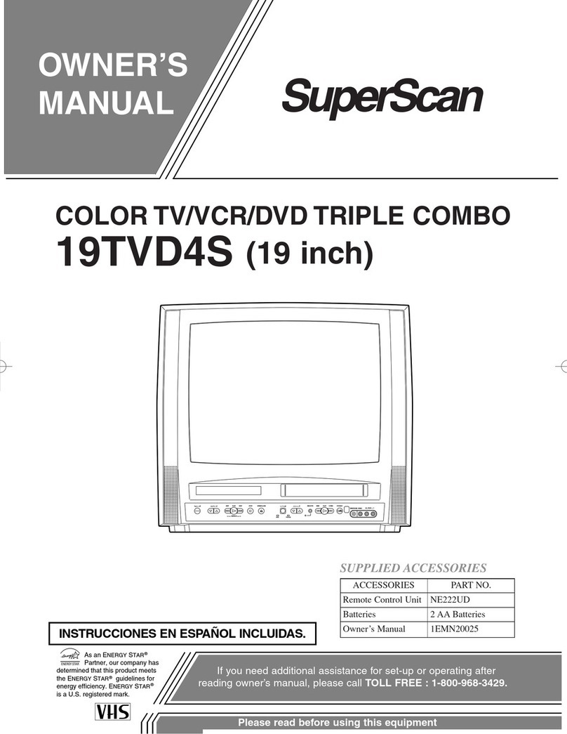SUPERSCAN 19TVD4S owner's manual