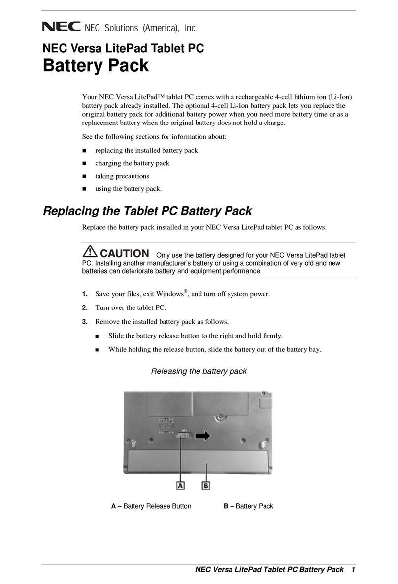 NEC Versa LitePad manual