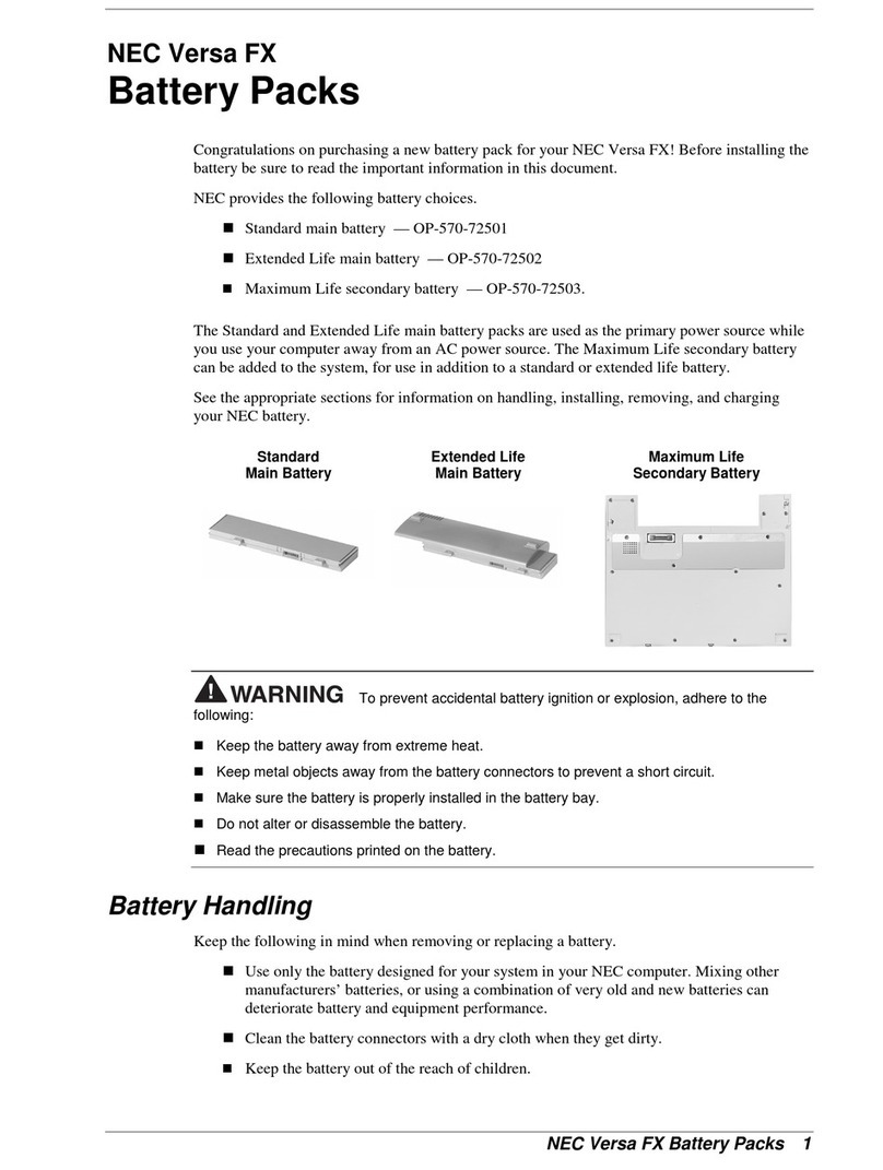 NEC VERSA FX installation guide