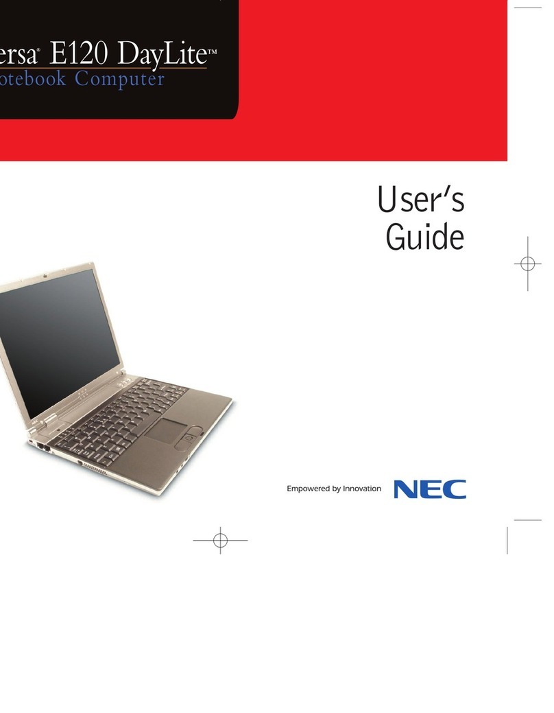 NEC VERSA DAYLITE E120 User manual