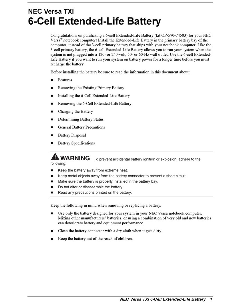 NEC VERSA TXI manual