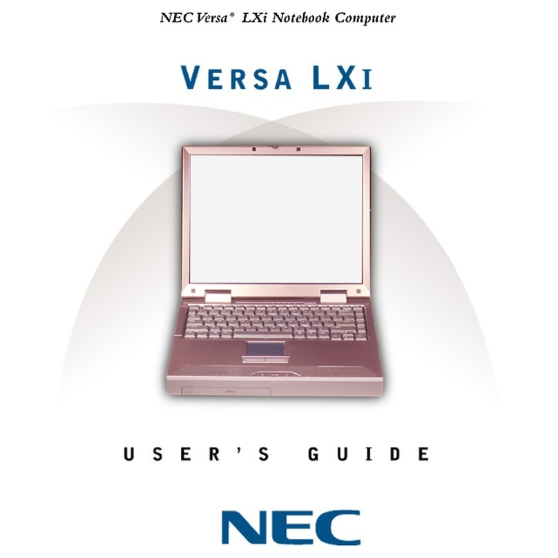 NEC VERSA LXI - VERSION 02-2000 User manual