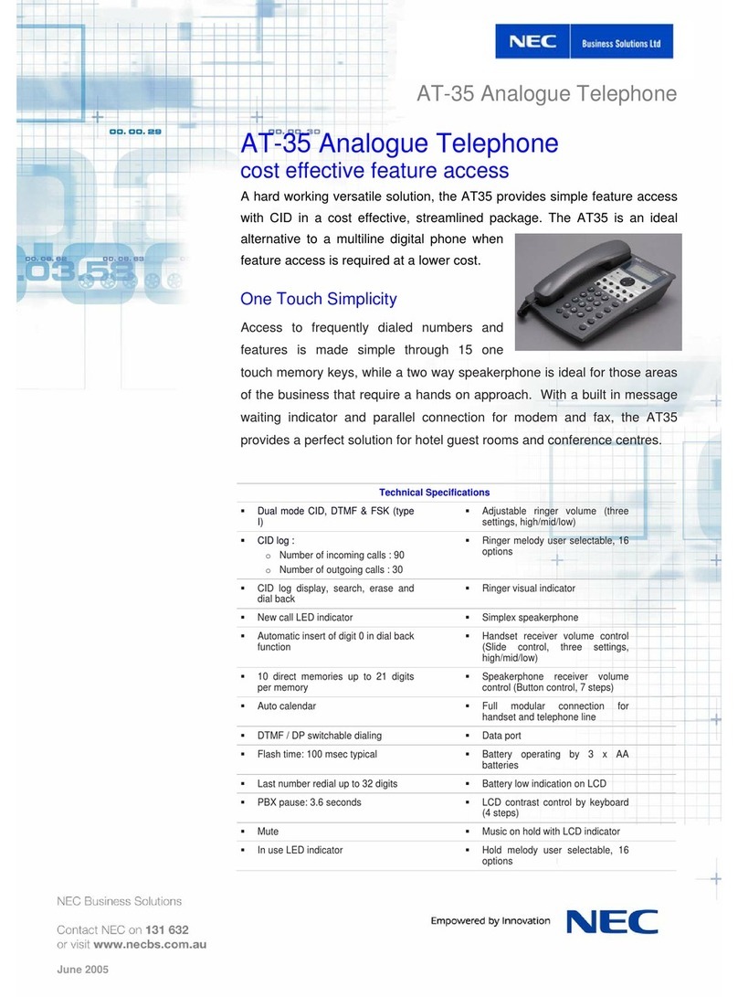 NEC AT-35 User manual