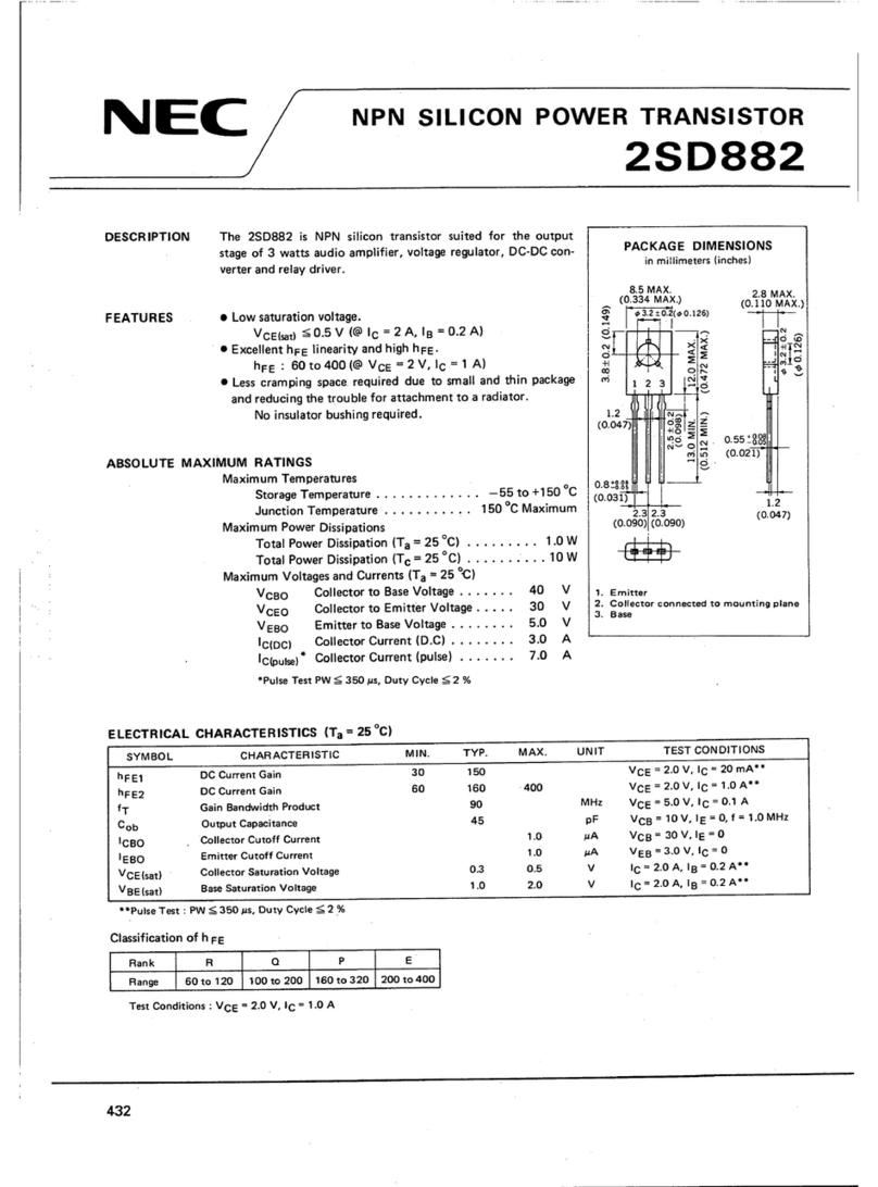 NEC 2SD882 User manual