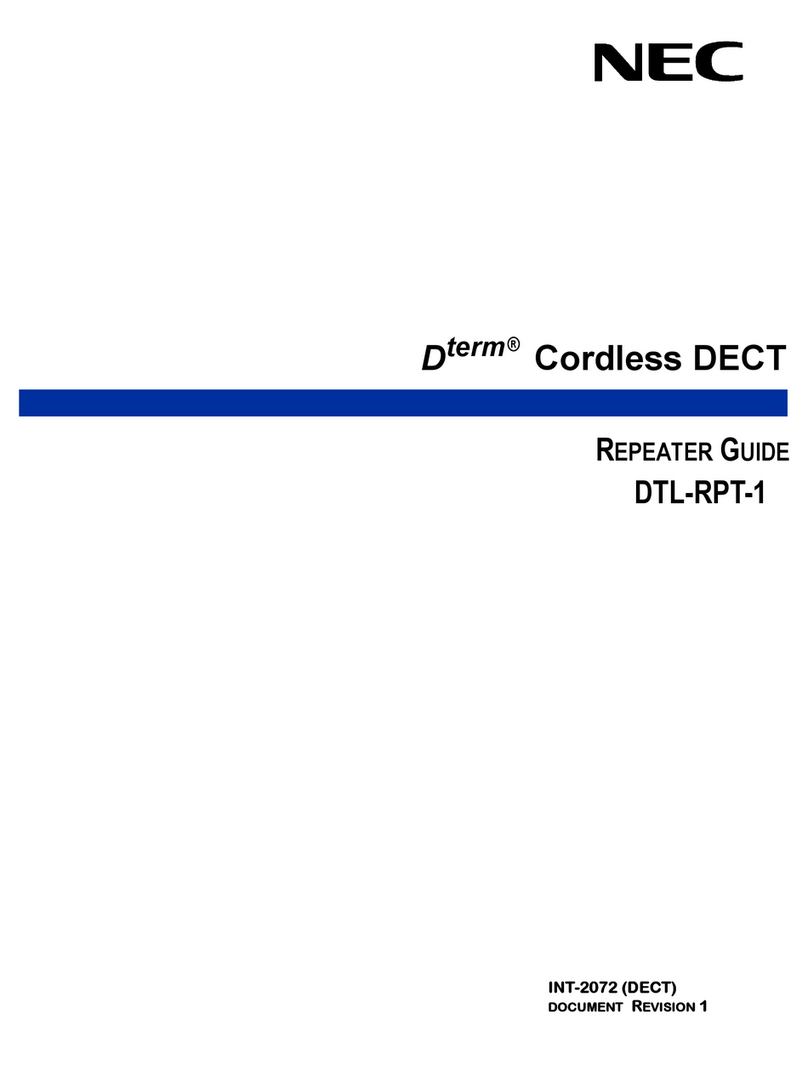 NEC DTL-RPT-1 - REPEATER GUIDE manual