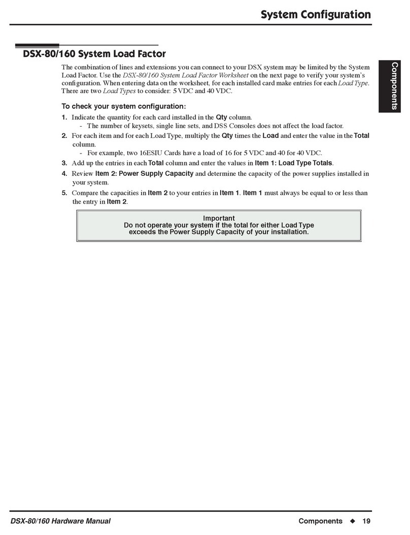 NEC DSX-160 User manual